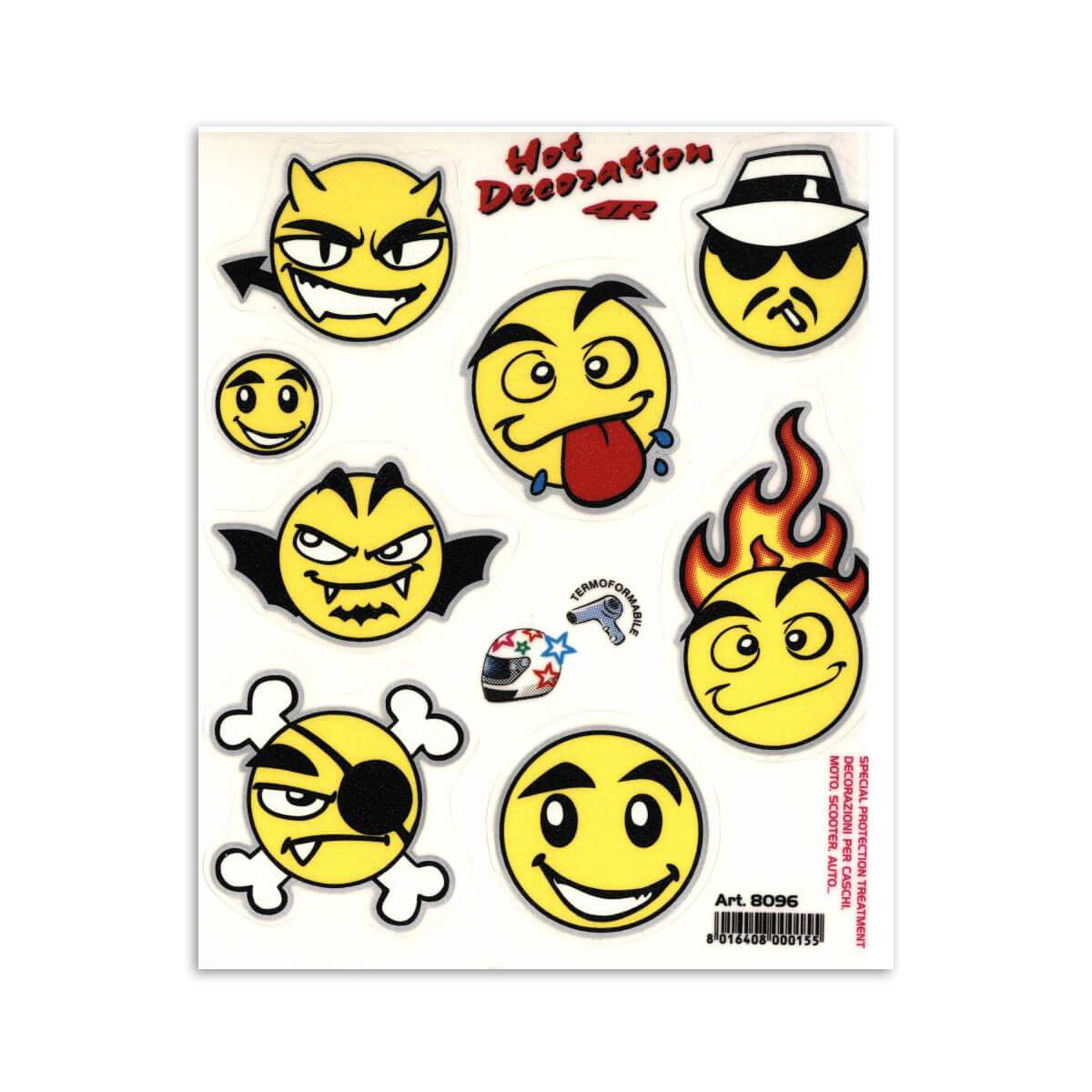 Sticker set of emoticons