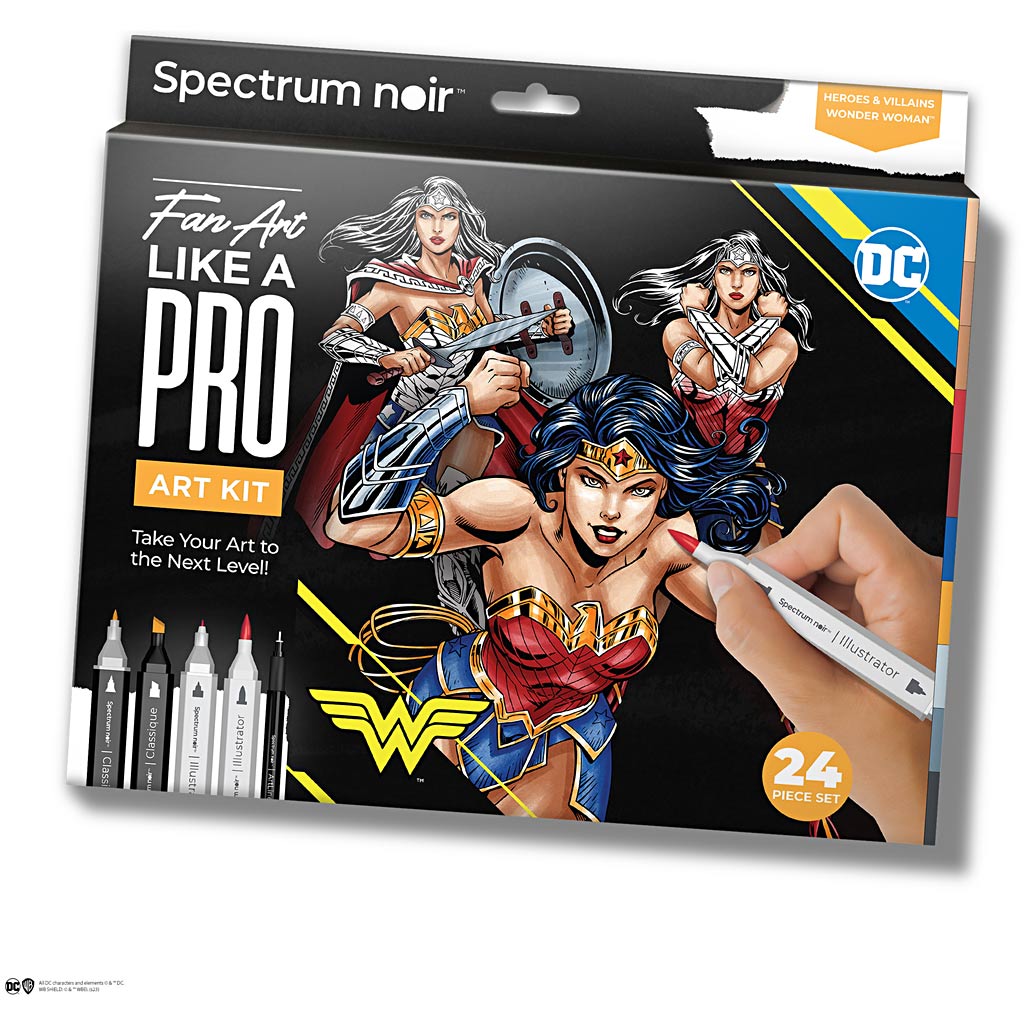 Creativ Company Hobbyset-Illustratioun Comic Helden Wonn Wonn Faarffaarf Set