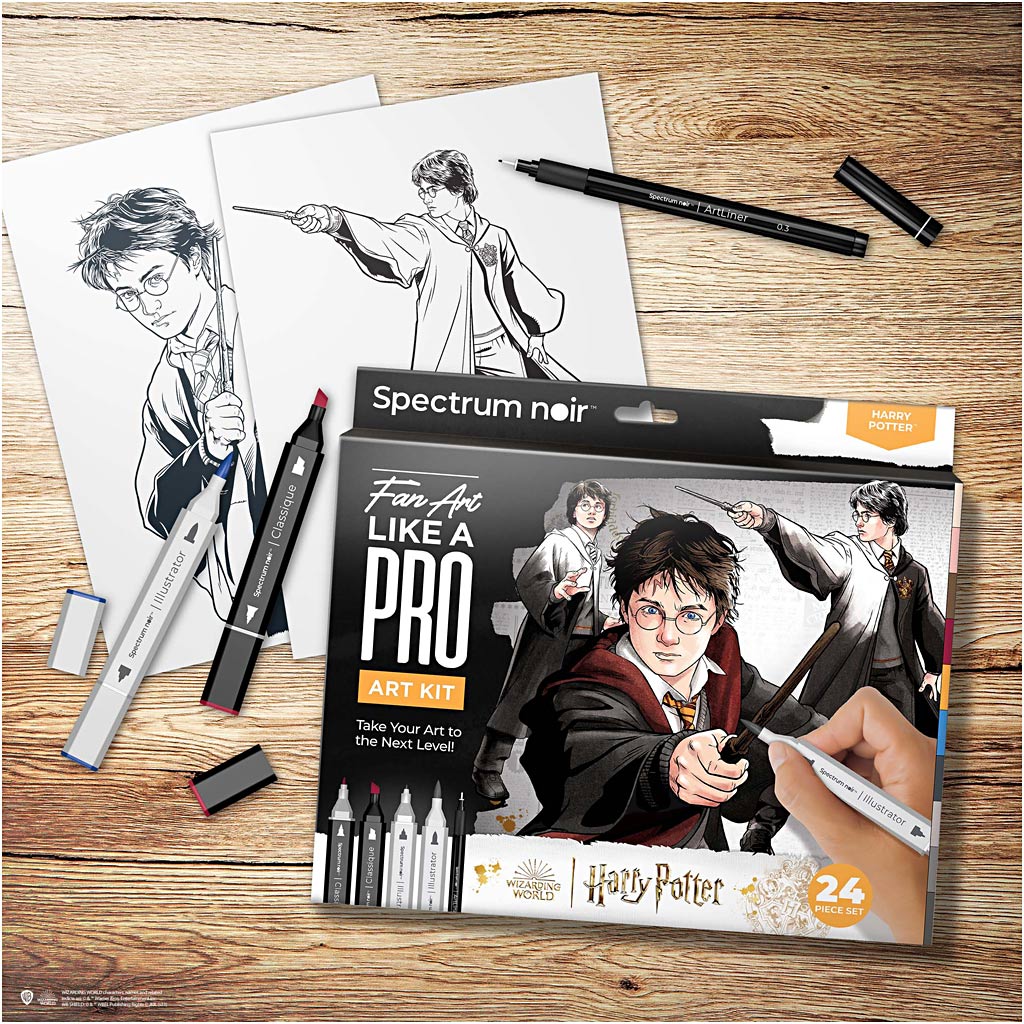 Creativ company hobbyset illustratie, harry potter, diverse kleuren, 1 doos