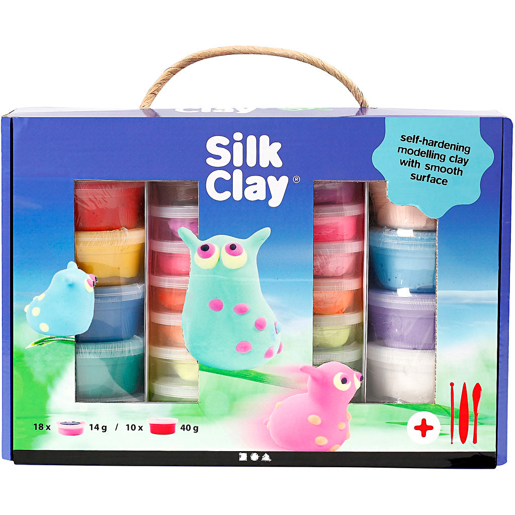 Silk Clay - Silk Clay - Kleiset 18 x 14 grams 10 x 40 grams 31 -piece