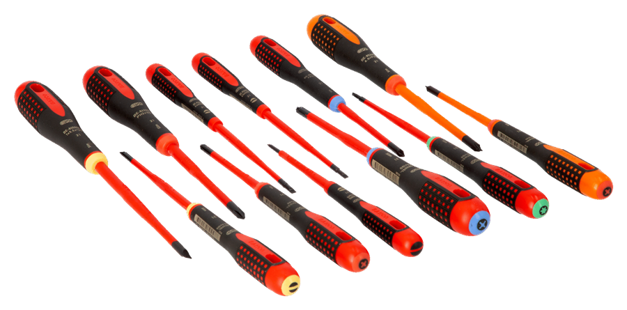 Bahco schroevendraaierset ergo vde 12-delig