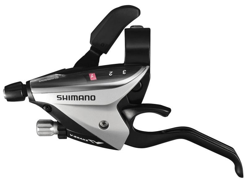 Shimano ST-EF65 Versteller s brzdovou rukojetí 3 rychlostní stříbro
