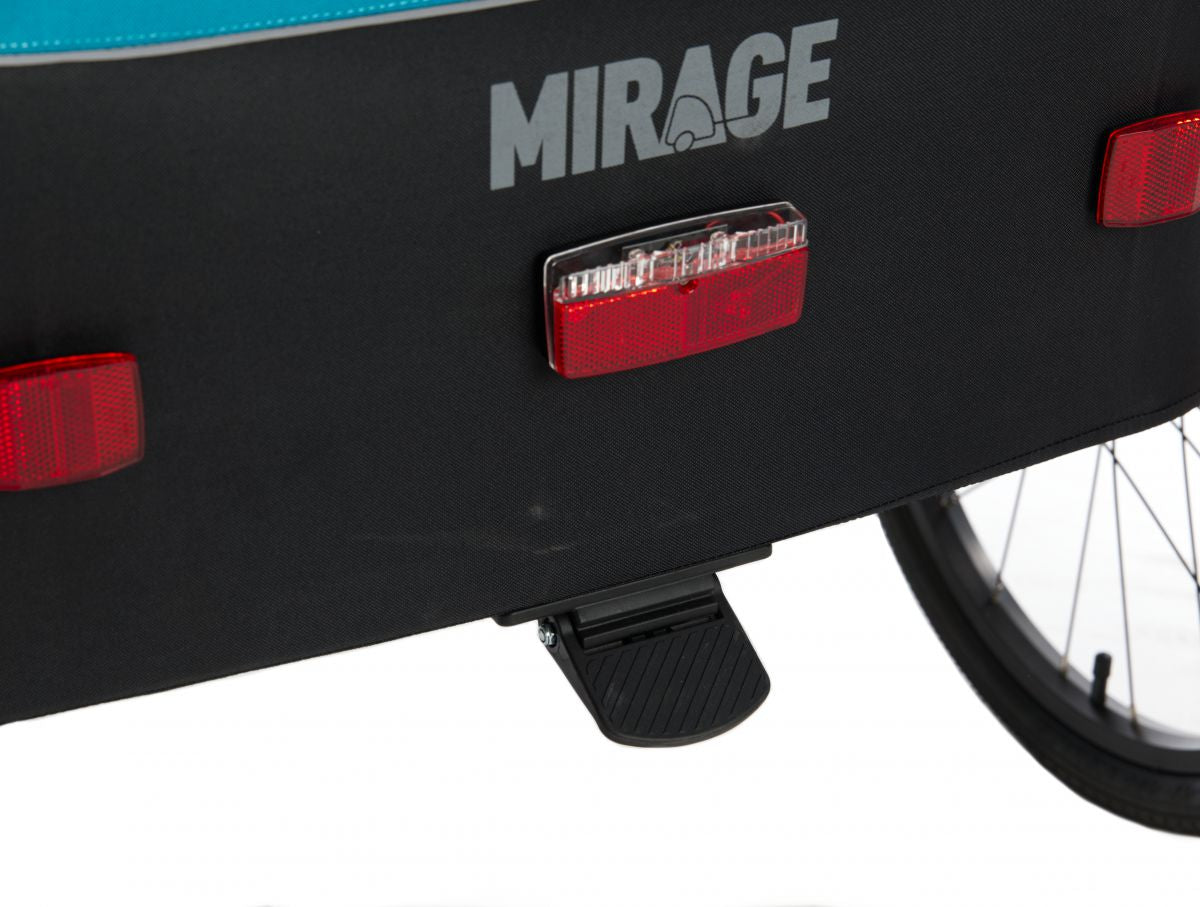 Otroški kolesarski voziček Mirage Tommy - aluminijast okvir, Wielvering, 3 -point Gordel, Blue, 2021