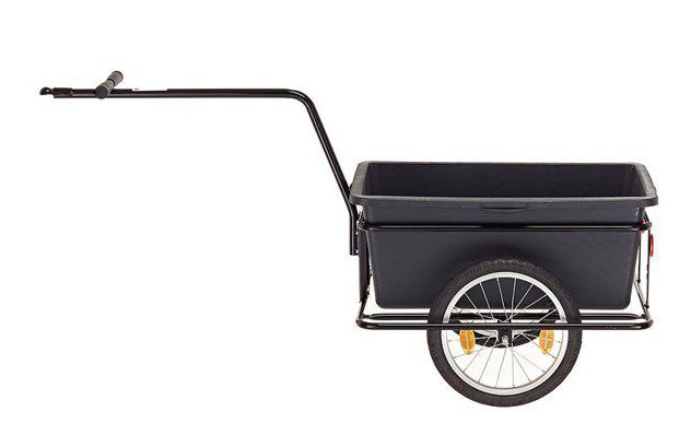Roland Big Boy Bicycle Trailer - plastová ocel - 90L - černá