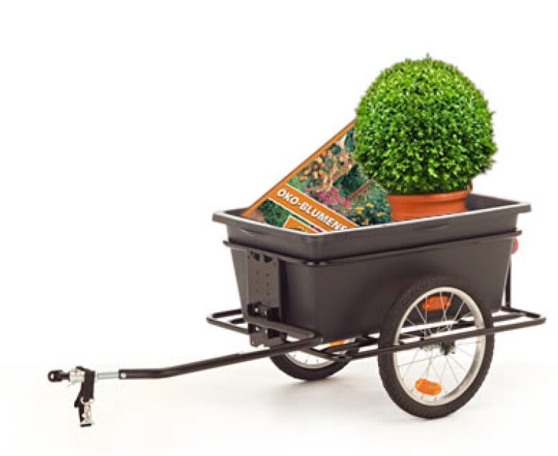 Roland Big Boy Bicycle Trailer - Plastic Steel - 90L - Svart