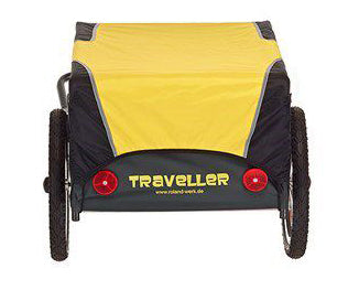 „Roland Traveller“ dviračių priekaba 130L 16 colių „Unisex Black“