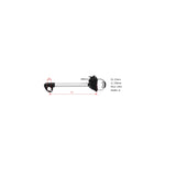 Suporte de quadro profissional com diamante longo com trava de 25 mm
