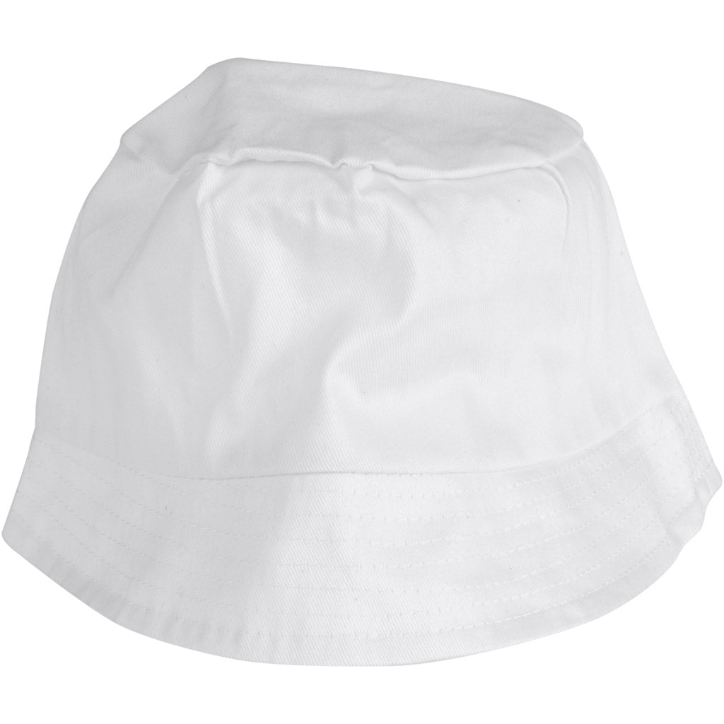 Creativ company sun hat, size 58 cm, white, 12 pieces in a box