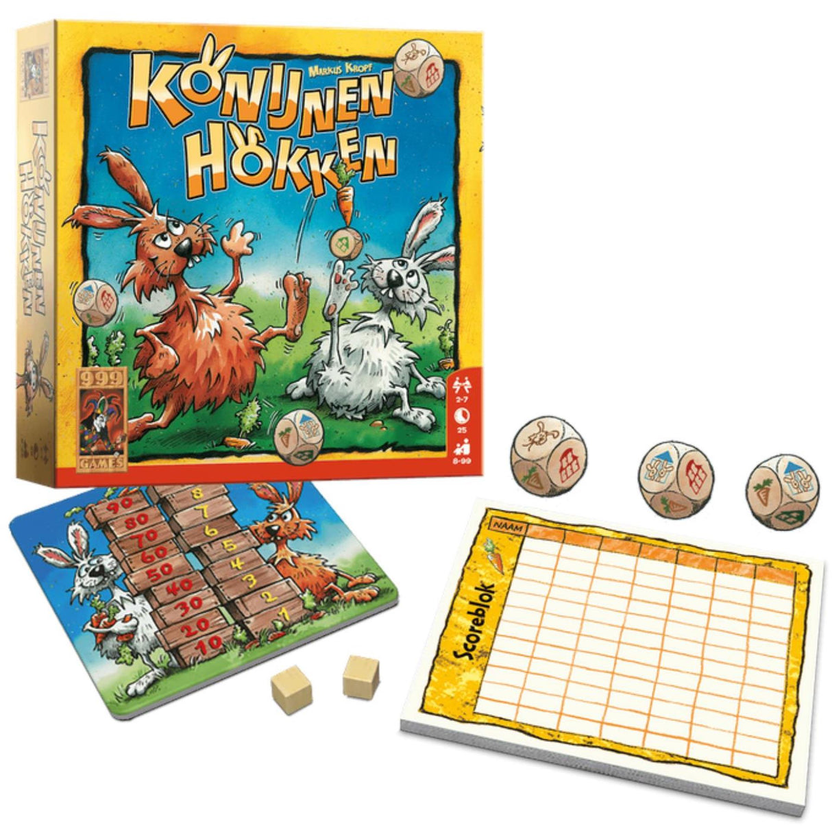 999Games Rabbit Hutch kauliukų žaidimas