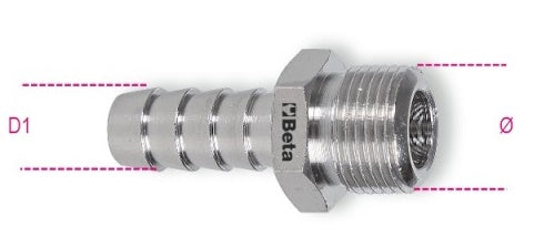 Beta 1918 Far link hose Connection 1 4 Wire external 8mm