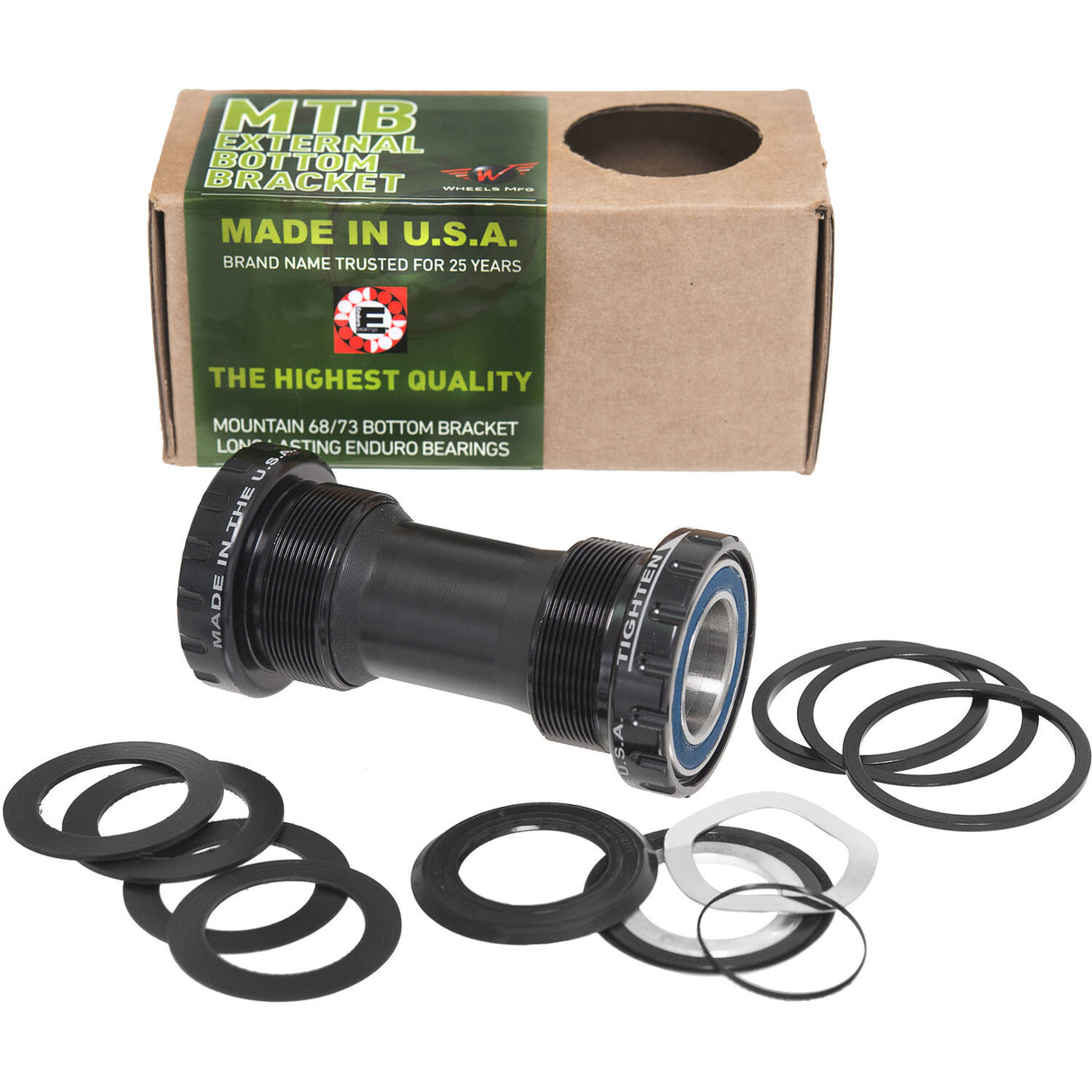 Wheels manufacturing Wheels mfg bottom bracket mtb sram abec 3 black