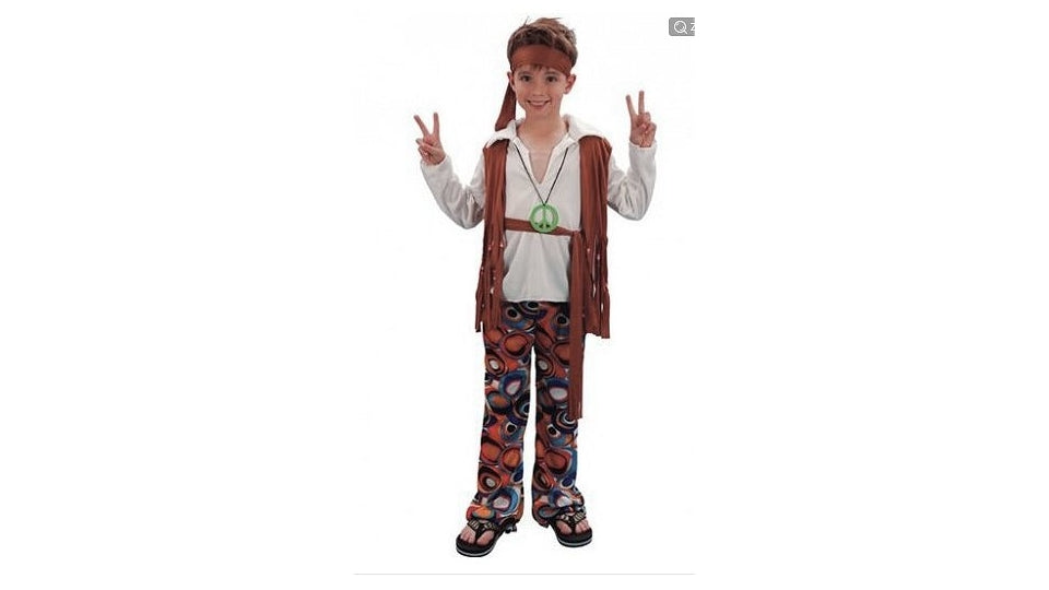 Kostým dětského dětského kostýmu Hippie Boy 7-9 let