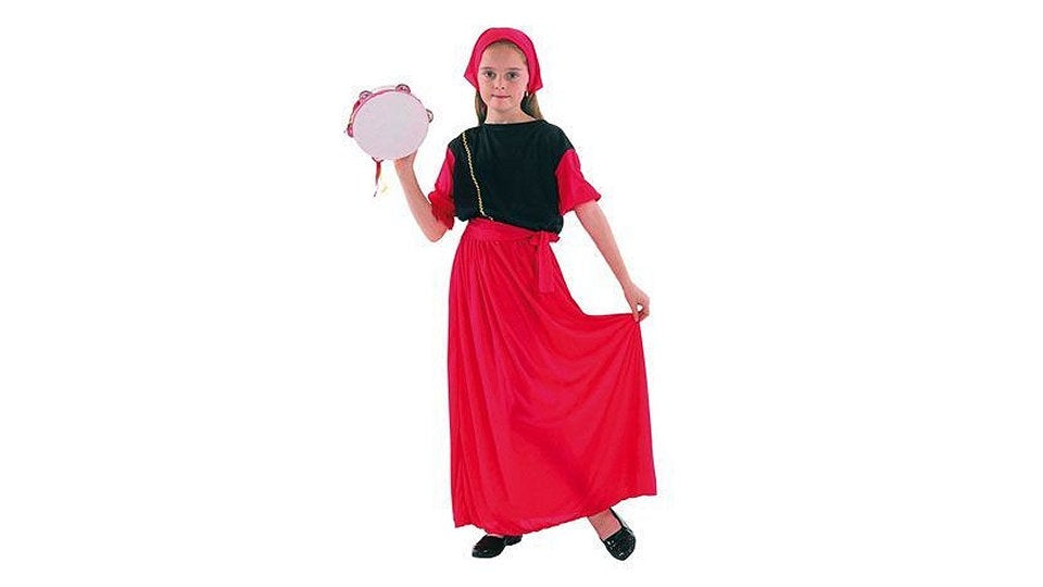 Klovn barnedrakt Gypsy Din 10-12 år