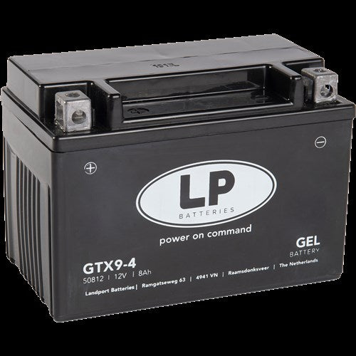 Landport Gel Battery Mg GTX9-4 (YTX9-BS) inkludert zip 4-takts