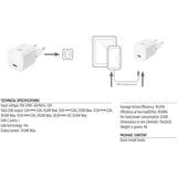 AKT-forbindelsesforbindelse Kompakt USB-C-oplader 33W med levering og GaN