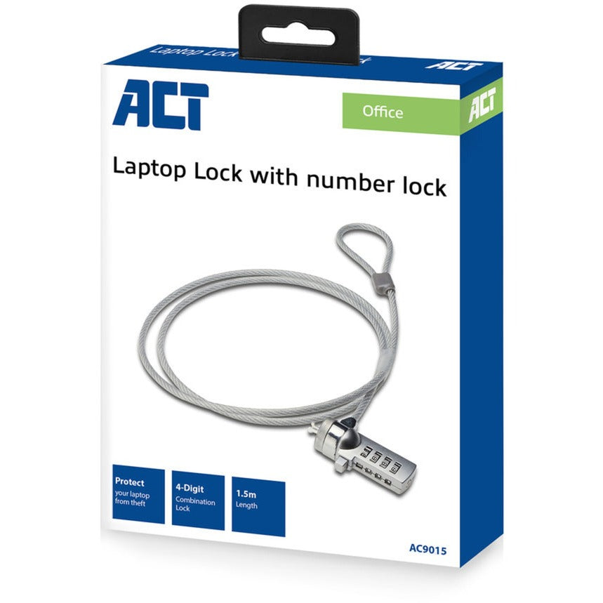 AKT -forbindelsesbærbar lock med numerisk kode AC9015