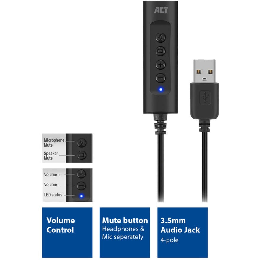 Act Connectivity USB-A zunanja zvočna kartica