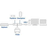 AKT-tilslutningsmuligheder USB-C Hub 4-Port med 2x USB-C og 2X USB-A