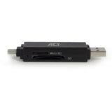 ACT Connectivity USB-C USB-A-kortlæser, SD Micro SD