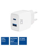 Act Connectivity USB-C USB-A nabíječka 20W s doručením PPP, Quin