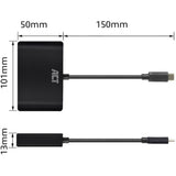Agir la connectivité USB-C à l'adaptateur multiport HDMI ou VGA 4K avec ET
