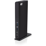 Act Connectivity USB-C oder USB-eng duebel Monitor Docking Station