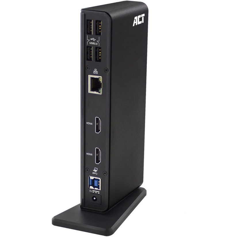 Act Connectivity USB-C oder USB-eng duebel Monitor Docking Station
