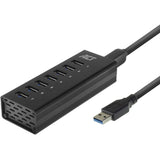 AKT -tilslutningsmuligheder USB Hub 7 Port med StroomAdapter