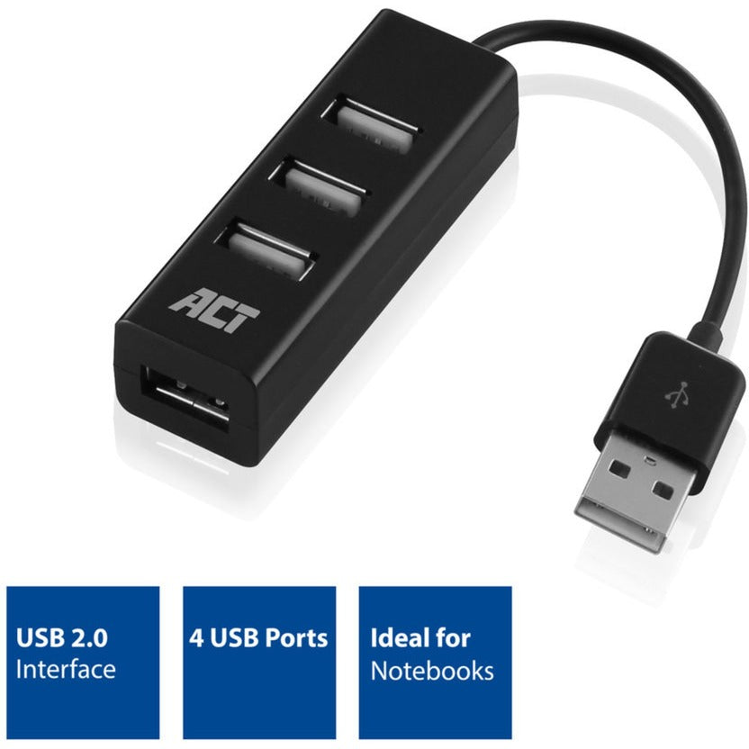 ACT Connectivity USB Hub Mini 4 Port