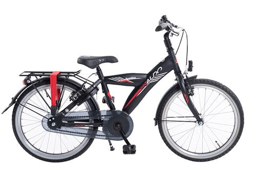 Aldo 20 inch Roadstar bicycle matte black red stripe