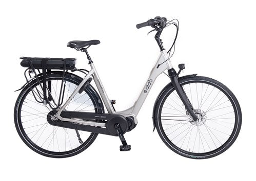 Aldo 28 tommer e-cykel Sottovento 55 cm Sonic Silver 504Wh trin