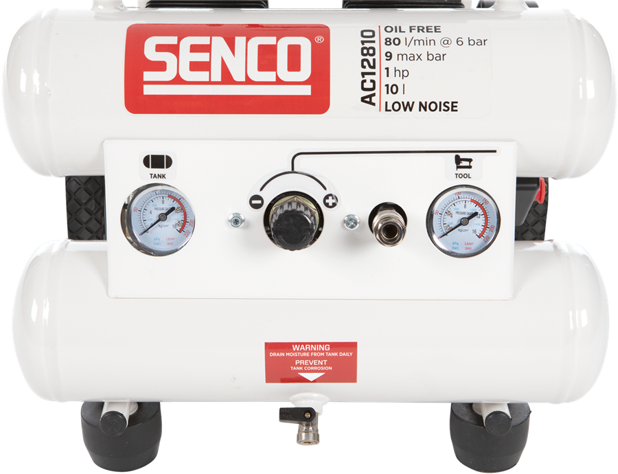 Senco olievrije geluidsarrme compressor ac12810