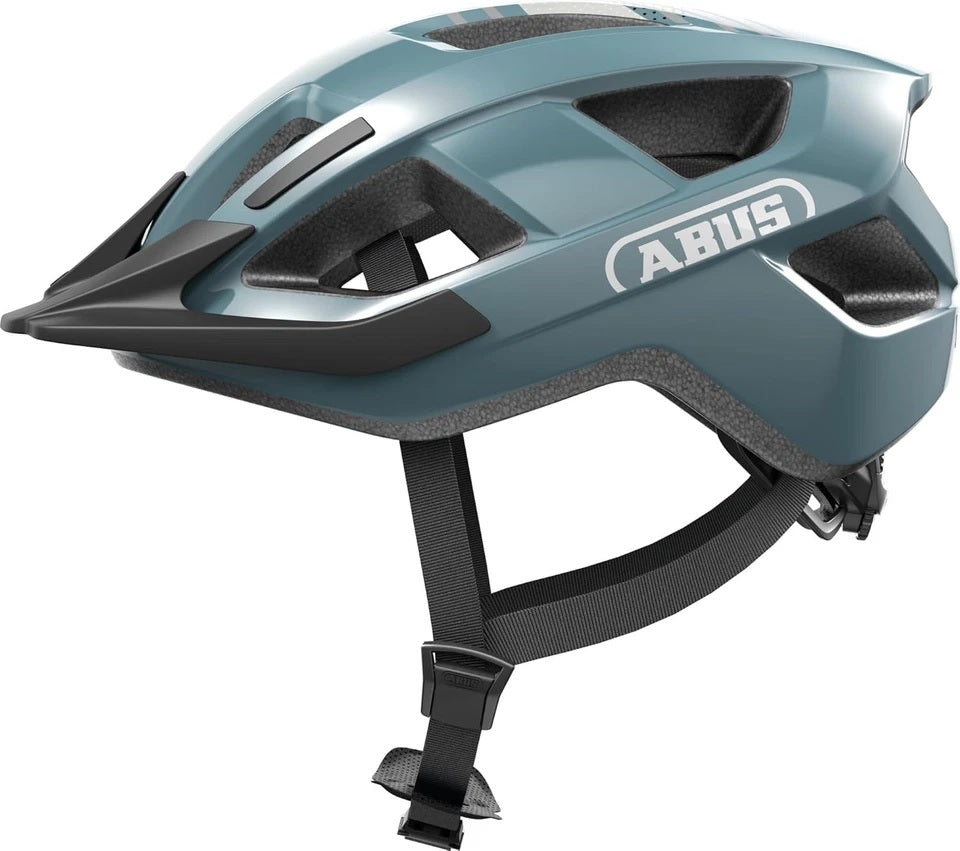 Casco Abus aduro 3.0 led blu ghiacciaio l 58-62cm