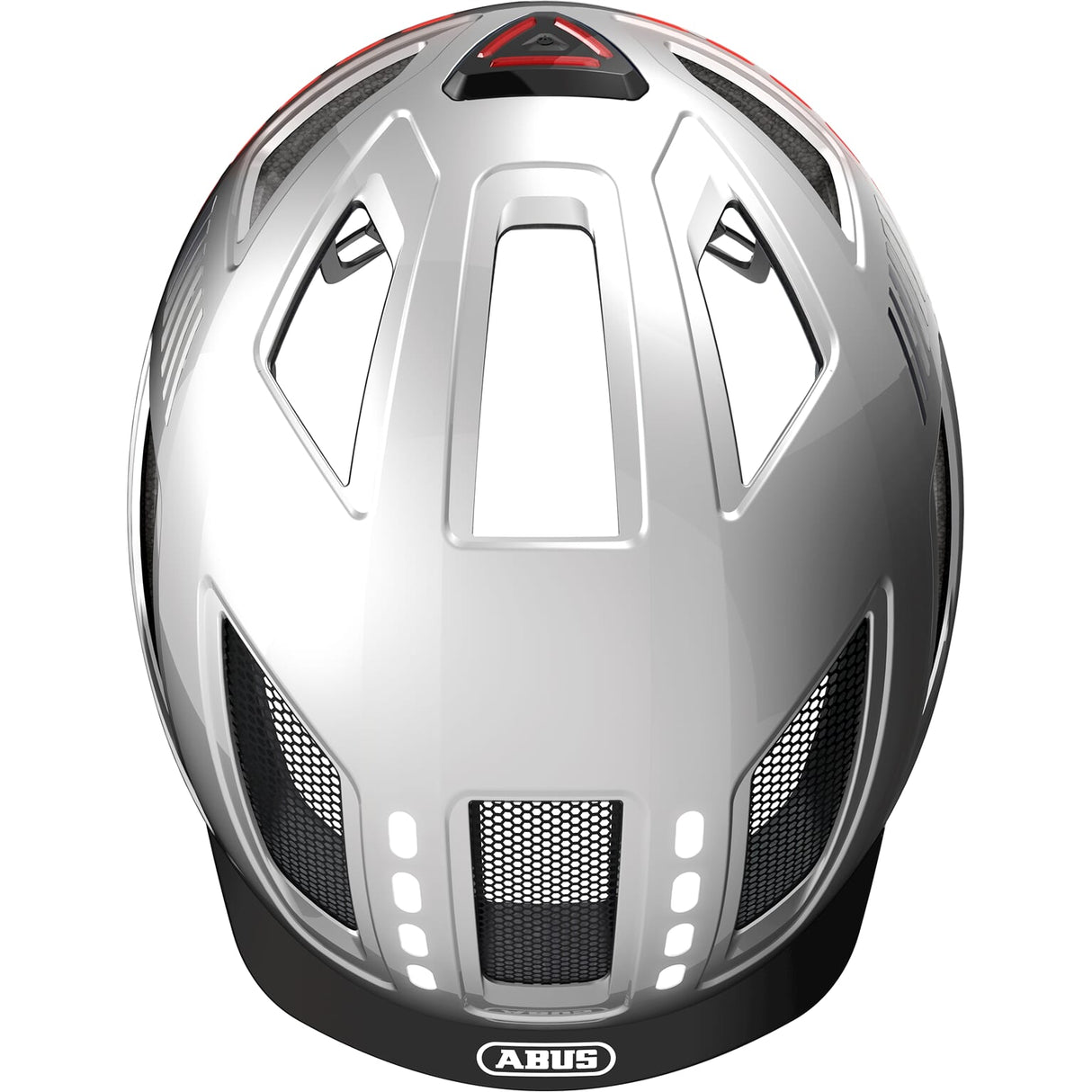 Abus helmet Hyban 2.0 LED Signal Silver L 56-61cm