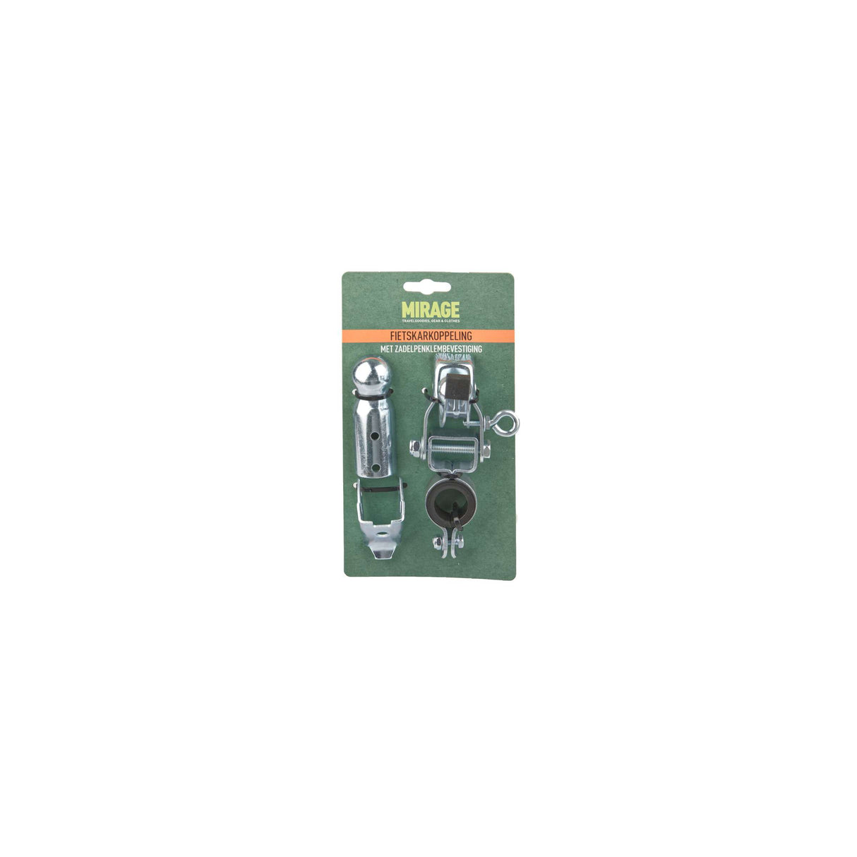Mirage Bicycle Trailer sæde efter fastgørelse, sølv, 22 ~ 24mm