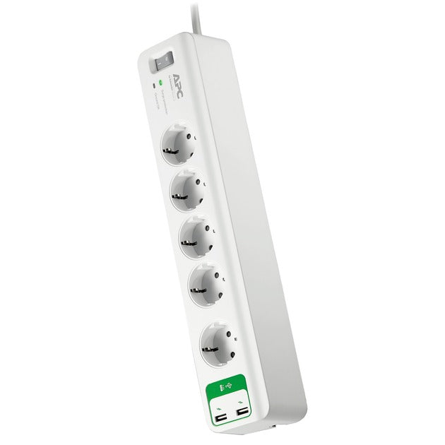 APC -stikkontakt med overspændingsbeskyttelse (+USB)