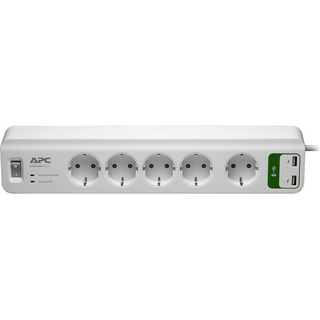 APC -stikkontakt med overspændingsbeskyttelse (+USB)