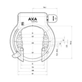 Axa Solid Plus Black Art2 Ring Lock - 150 mm - Bicicleta