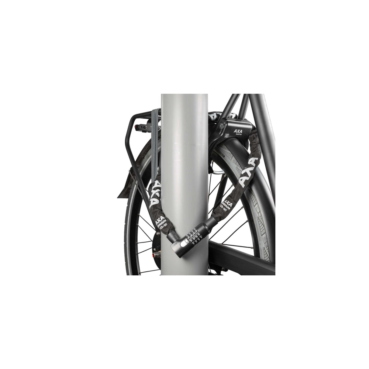 Zámek řetězu AXA Absolute C5-90cm CodeSlot Black