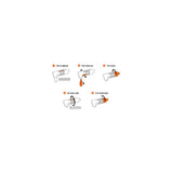 Zamek łańcuchowy Axa Absolute C5-90cm Zamek szyfrowy czarny