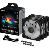 ASUS TUF Gaming TR120 Argb Reverse Fan Pack, 3 piezas