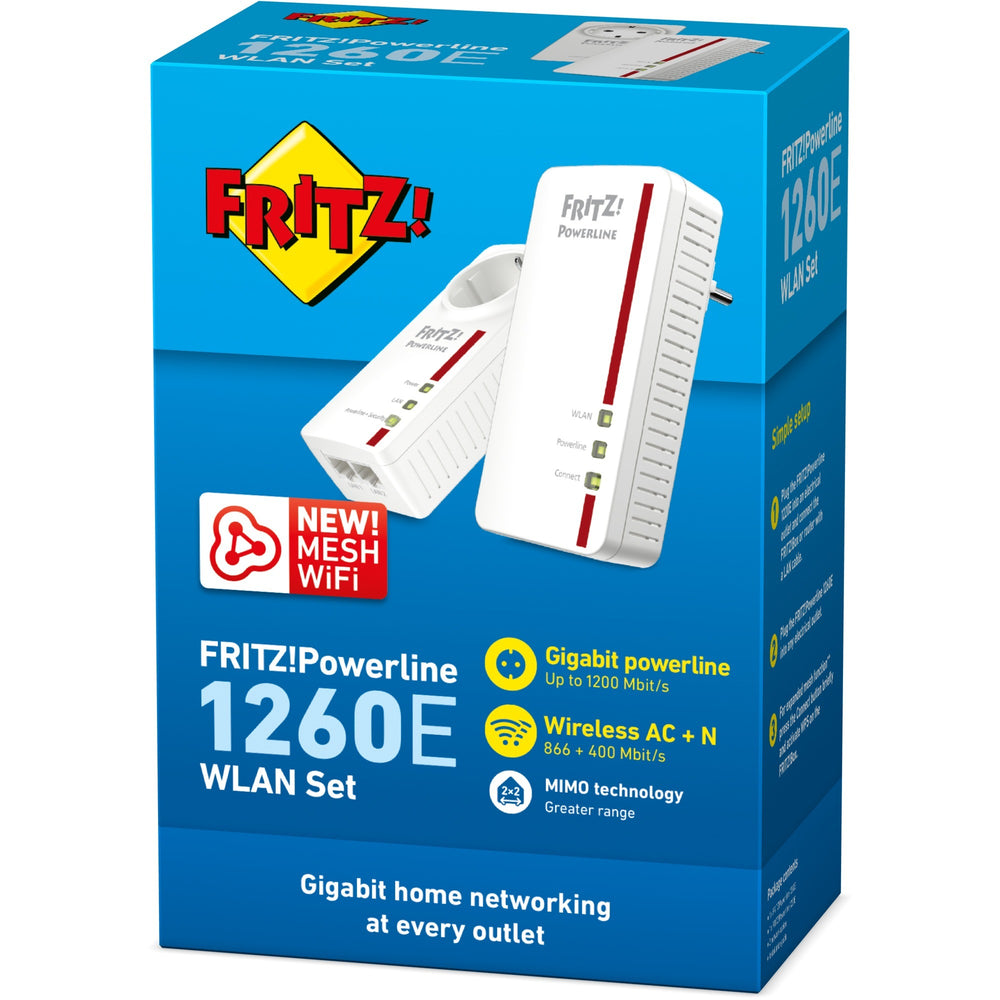 ¡AVM Fritz! Powerline 1260E WLAN Set International