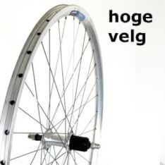 Roland bakhjul 28 Fast Cass 8V Alu V-profile sølv