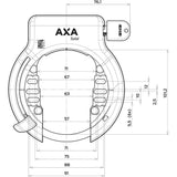 Serrure de cadre Axa lock solide noir