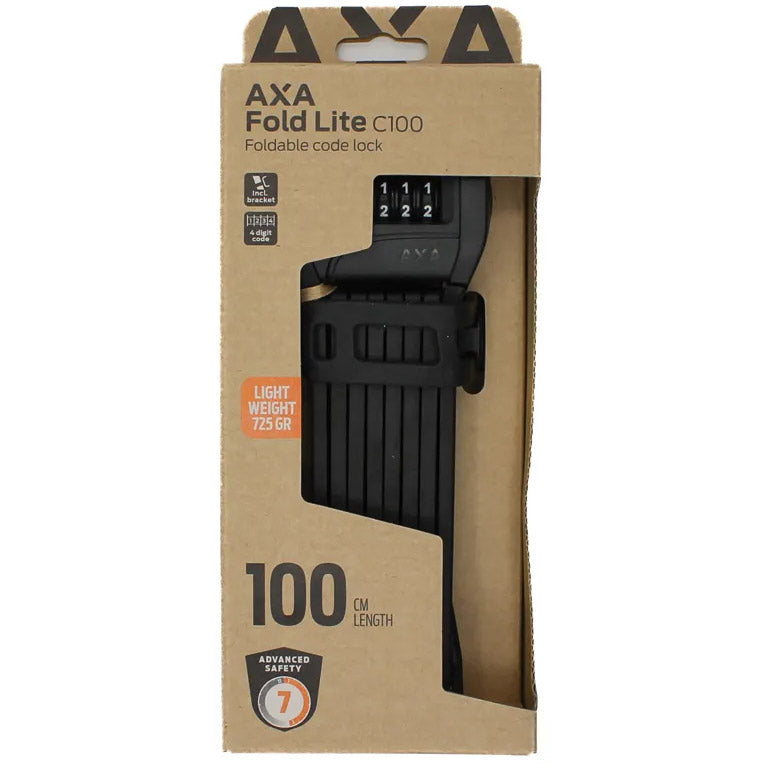 Fechadura dobrável Axa fold lite c100 - preto