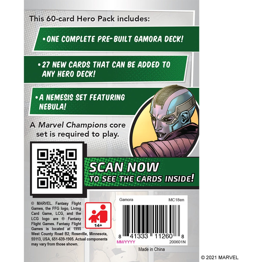 Pacote de herói de asmodee campeões gamora
