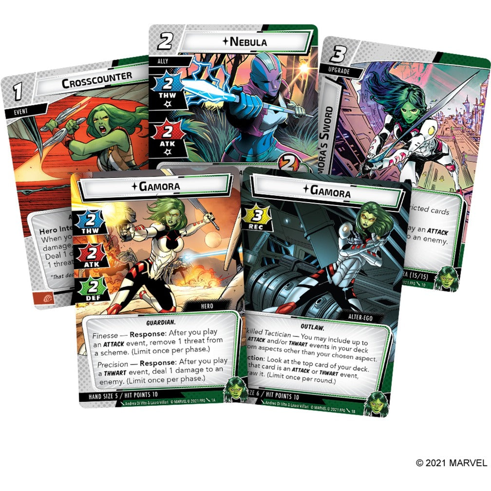 Pacote de herói de asmodee campeões gamora
