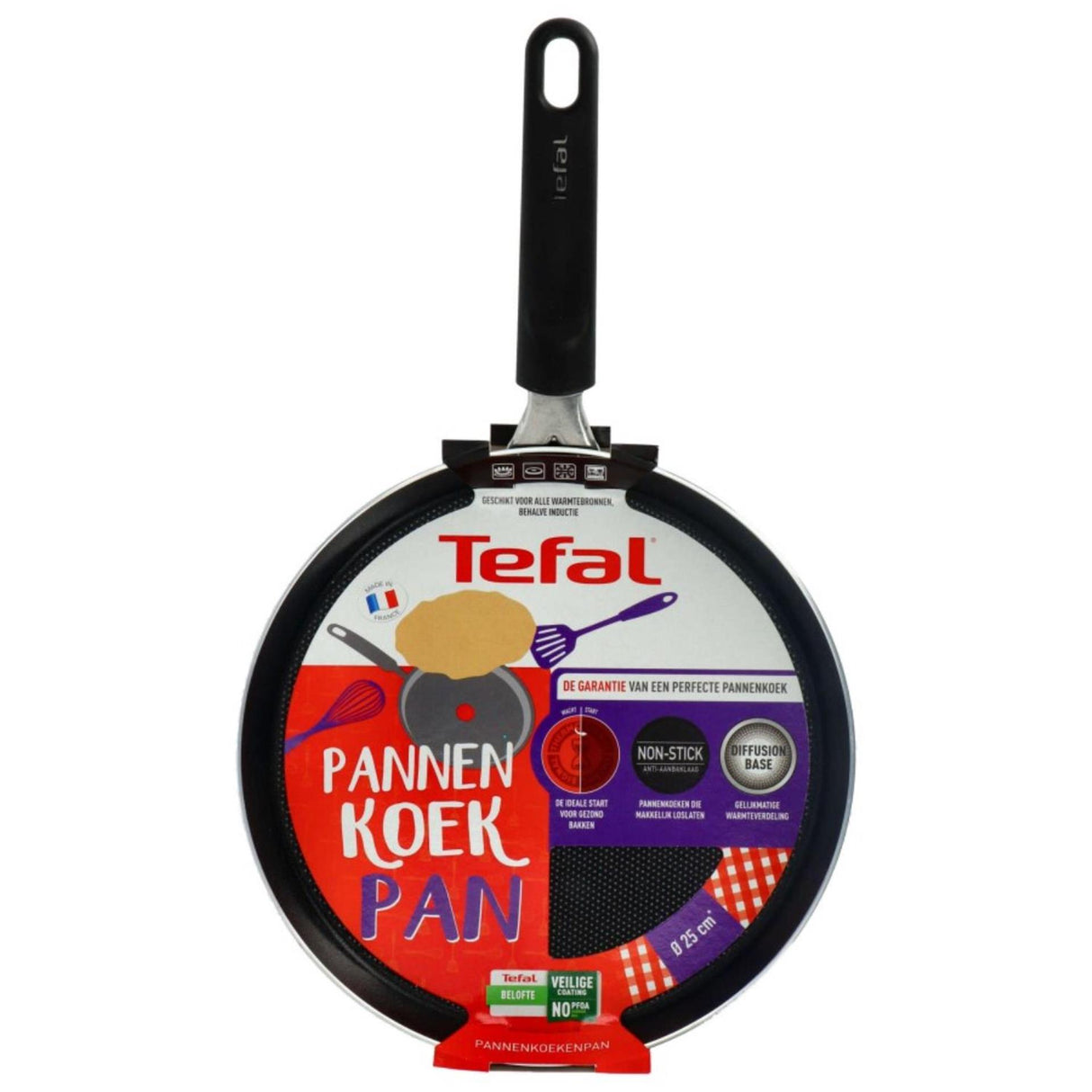 Tefal simplicité+ poêle à crêpes 25 cm noir