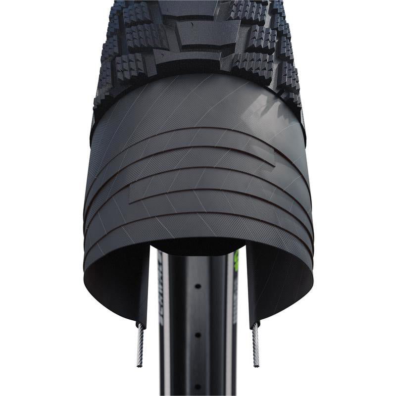 Schwalbe-renkaan nouto E-Cargo 26x2.35 (60-559) Musta refleksi