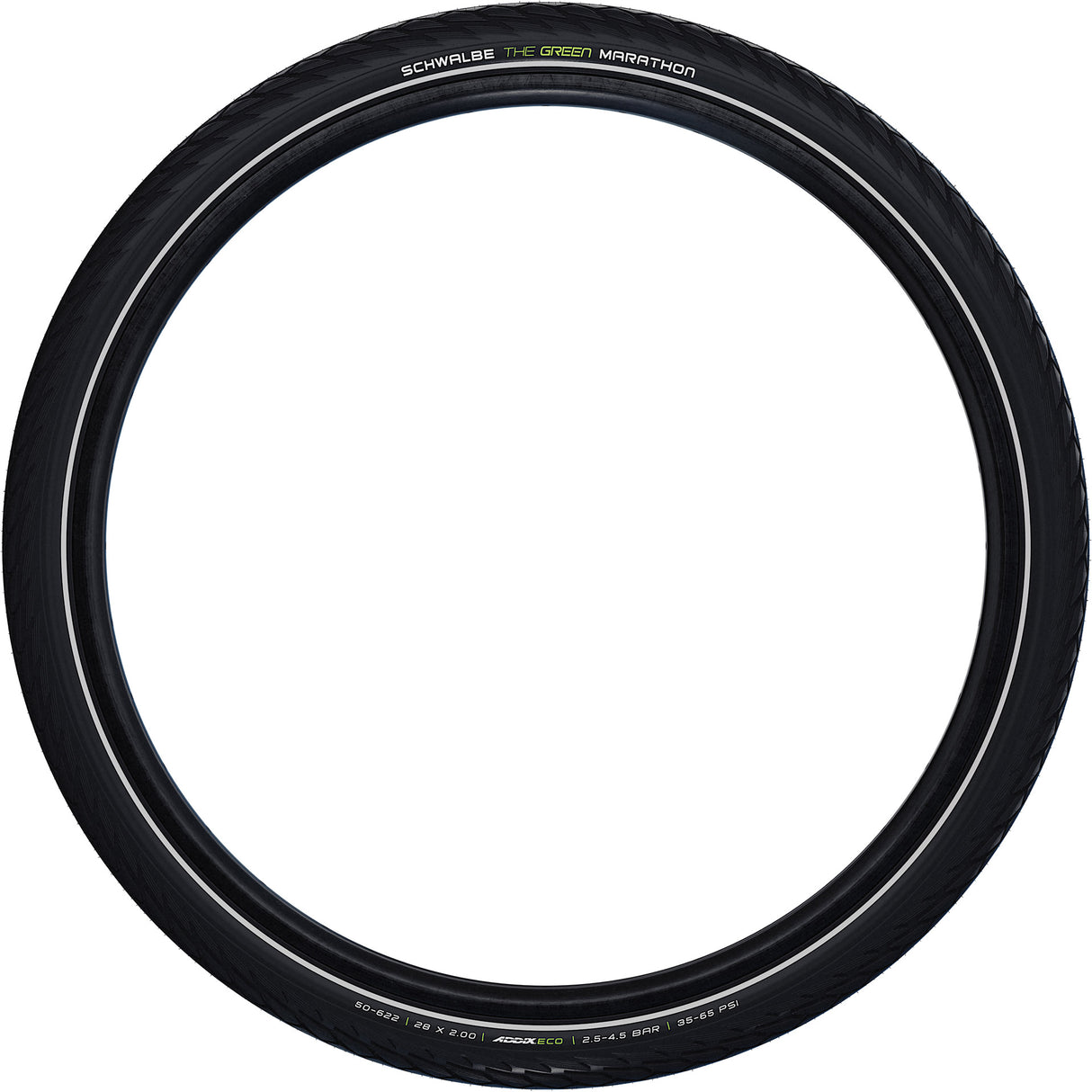 Schwalbe Tire Green Marathon Greenguard 28x1 5 8x1 3 8 (37-622) Čierna